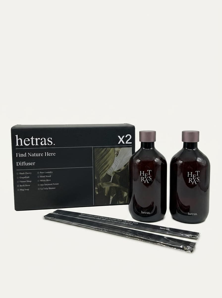 HETRAS Premium Diffuser Set (500ml × 2 Bottles per Box)